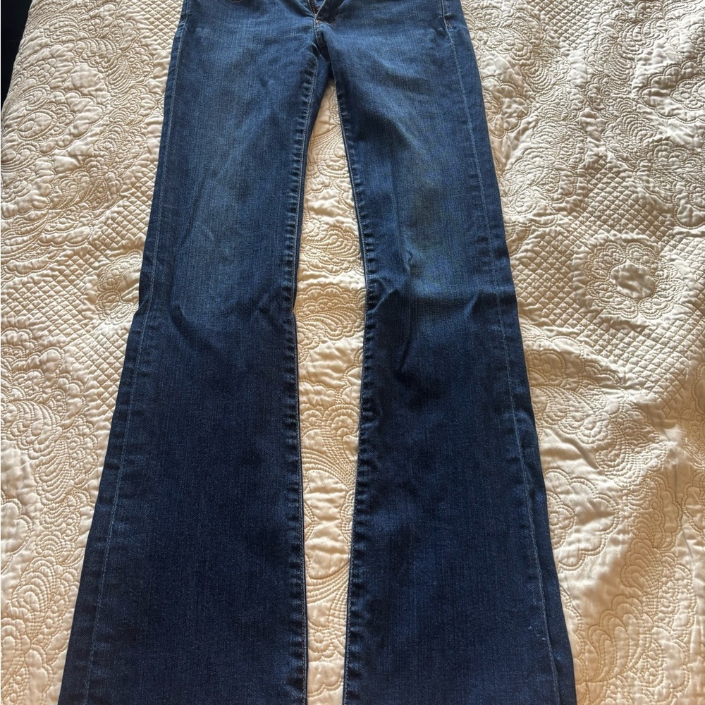 AG Adriano Goldschmied Dark Blue Flare Jeans